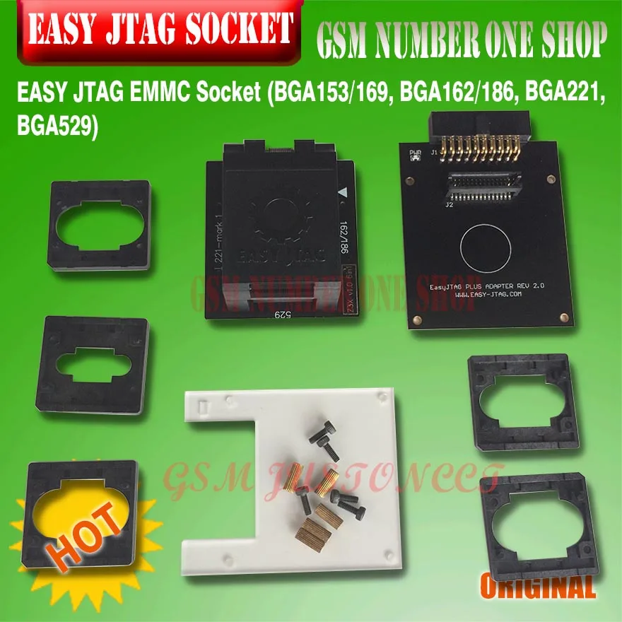 Легкий JTAG PLUS коробка EMMC розетка (BGA153/169 BGA162/186 BGA221 BGA529)|Детали устройств связи| |