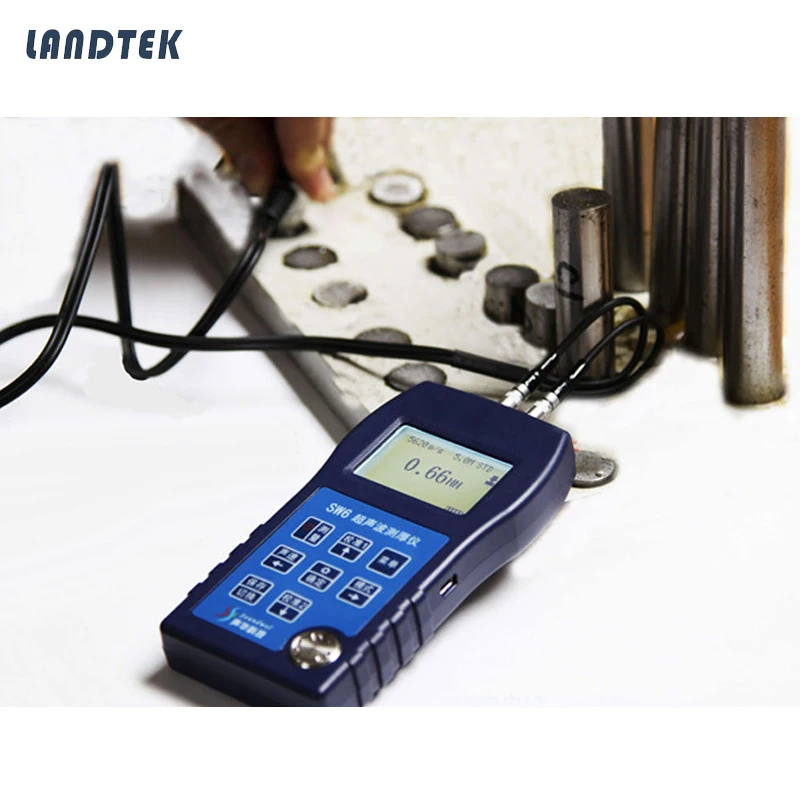

SW6 Portable Digital Ultrasonic Thickness Gauge 0.01mm With USB Interface
