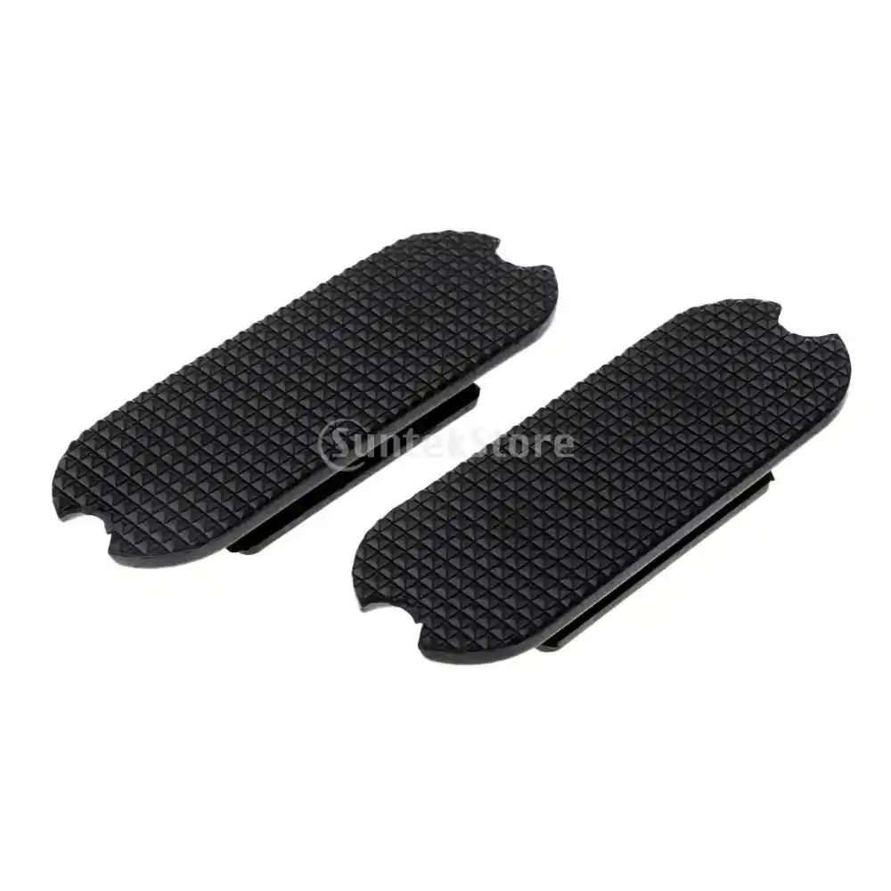 Black 2 Pieces Non Slip Stirrup Treads Pads