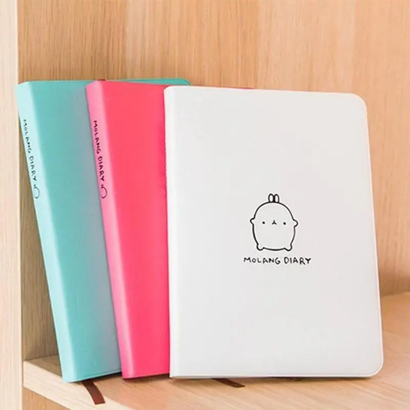 

New Arrivals Kawaii Planner Notepad Cartoon Molang Rabbit Bullet Journal Diary Sketchbook Cute School Stationery Agenda Notebook