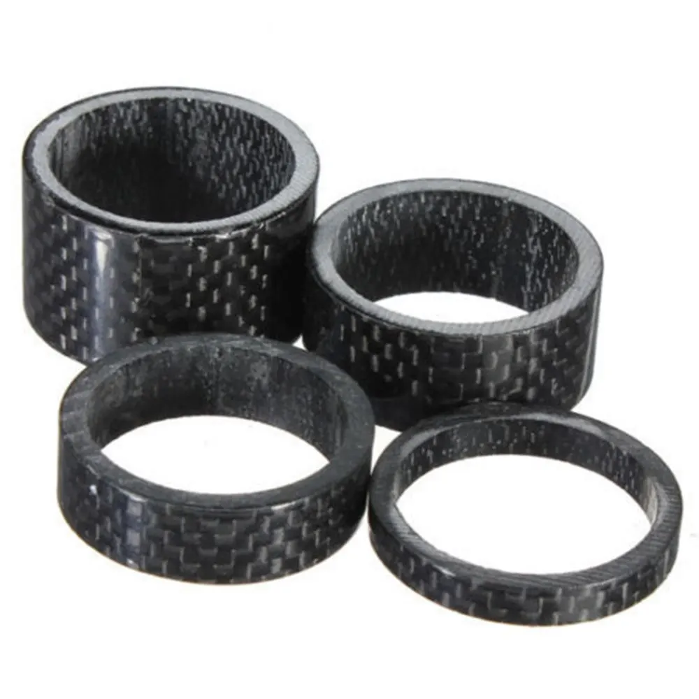 

2019 MTB Mountain Bike 5 10mm Carbon Fibre Front Fork Bowl Series Headset Washer Road Bicycle Headparts Backup Ring New