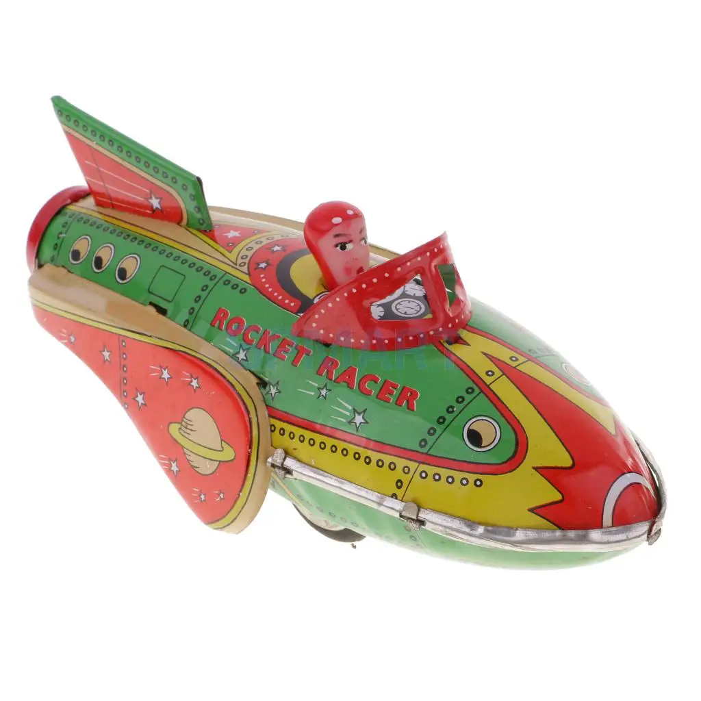 Retro Inertia Rocket Racer Racing Car Tin Toy Kids/Children/Adult