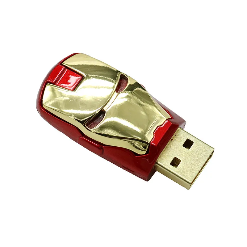 Usb флеш-накопитель 4G, 8 ГБ, 16 ГБ, 32 ГБ, 64 ГБ, Мстители, Marvel, USB флешка, Железный человек, светильник, флешка, расширенная карта памяти