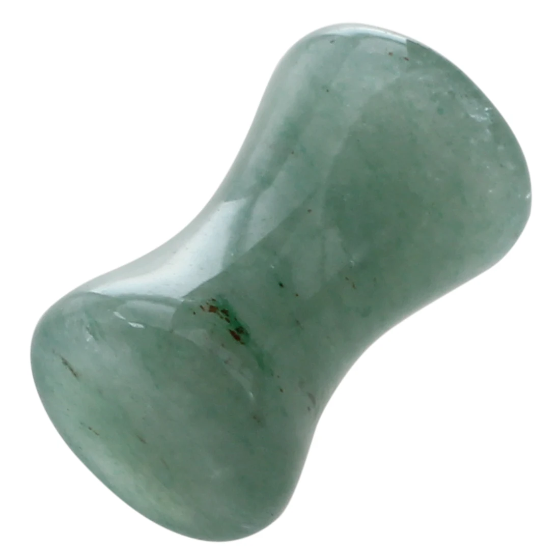 HFES New 1 Pair of Solid Jade Stone Organic Ear Plugs Gauges Rings