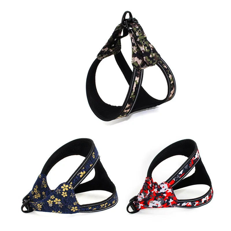 

Neoprene Cloth Pet Dog Chest Strap Light Reflective Comfortable Substrate Dog Harness Breathable Oxford Cloth Pet Dog Supplies