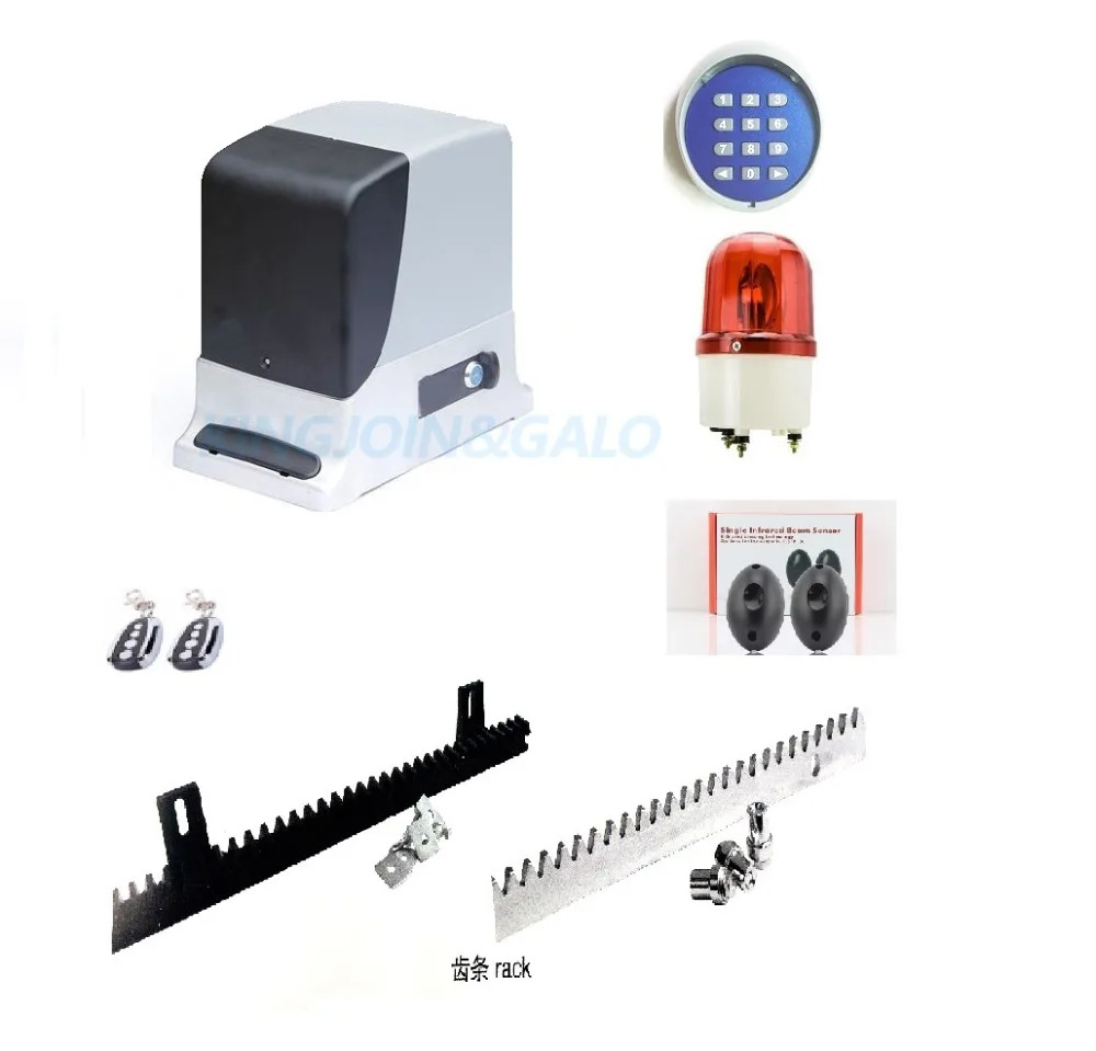 Automatic sliding gate opener motor operator with Remote control for 300 -600kgs Residential door protection