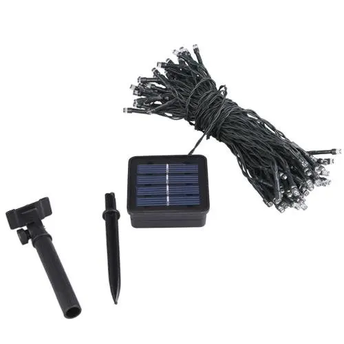 

CNIM Hot 100 LEDs White Light Strip Light Solar String lights for Garden 17 m