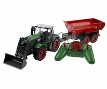 RC Coche 8 de Control Remoto de Canal 4 Cargadora de ruedas Tractor Dumper Manual Desmontable Trail Con Skip Bucket