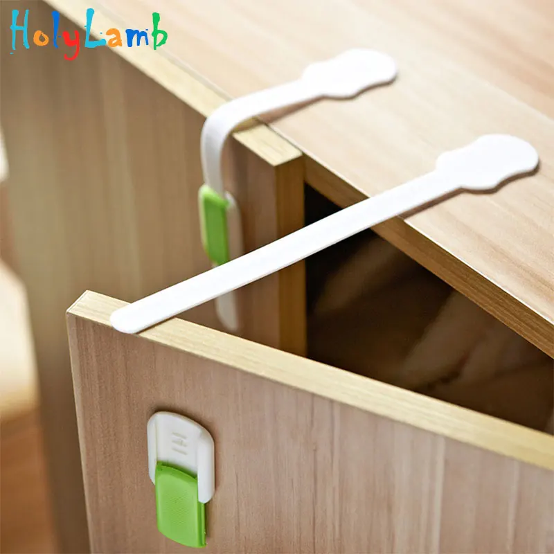2 шт./лот детская Блокировка замок ящика шкафа Защита детей блокировка дверей для