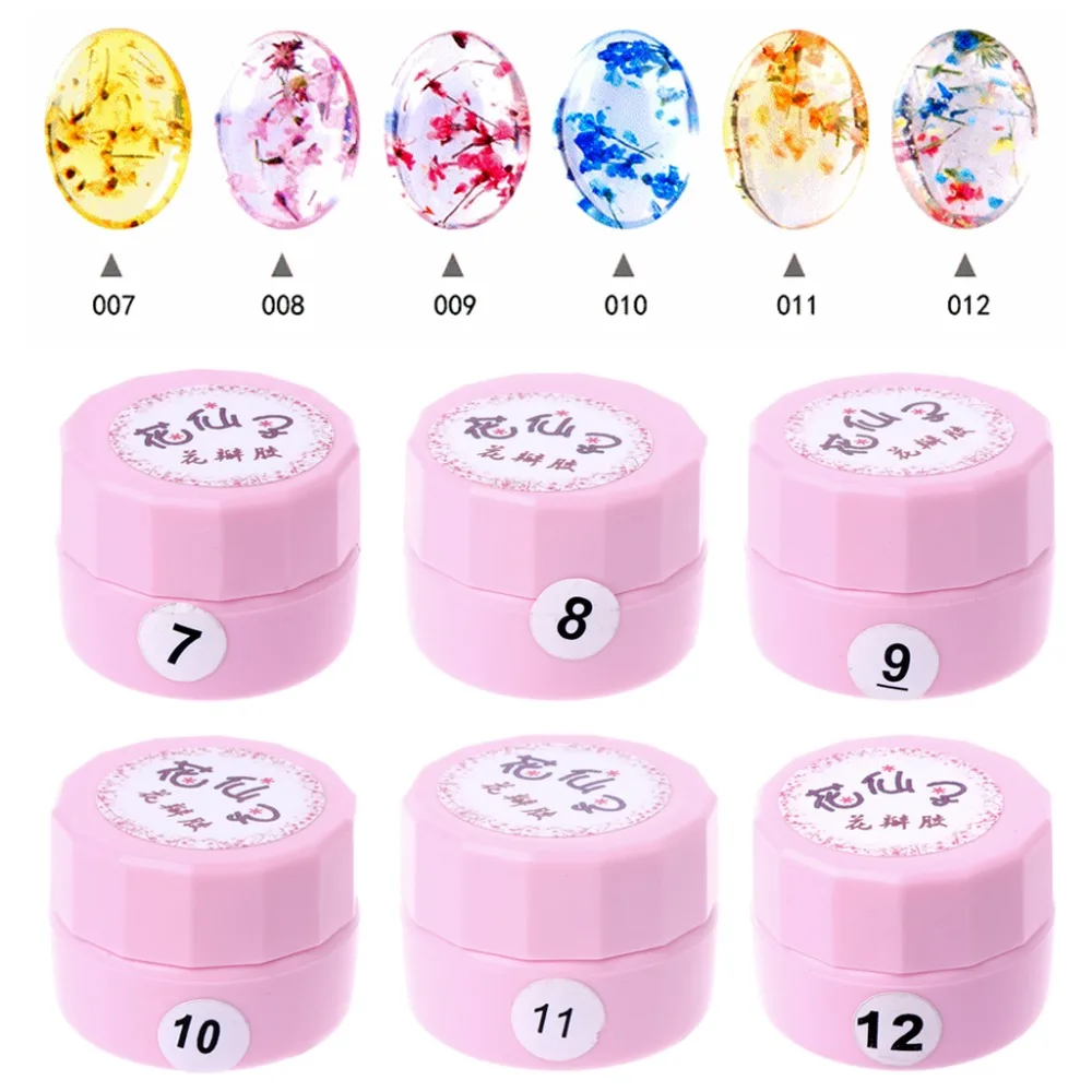 

JAVRICK HOT Natural Dried Flowers Glue Raw Materials Pigment Dye Silicone Resin Mold Tool