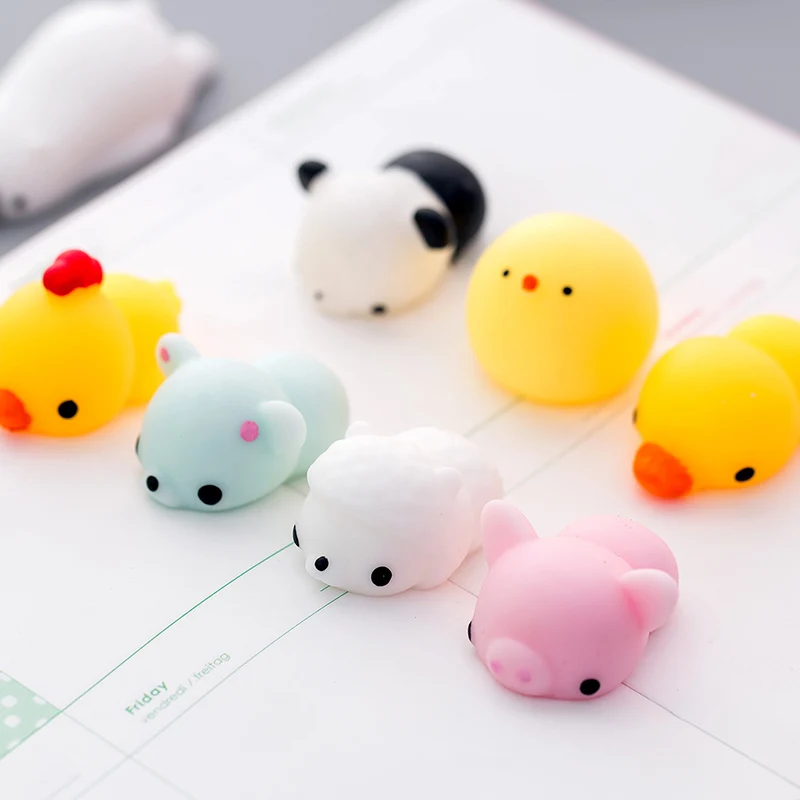 37Kind of style Soft cute animals decompress colorful stretch squishy reduce stress make people happy and 5