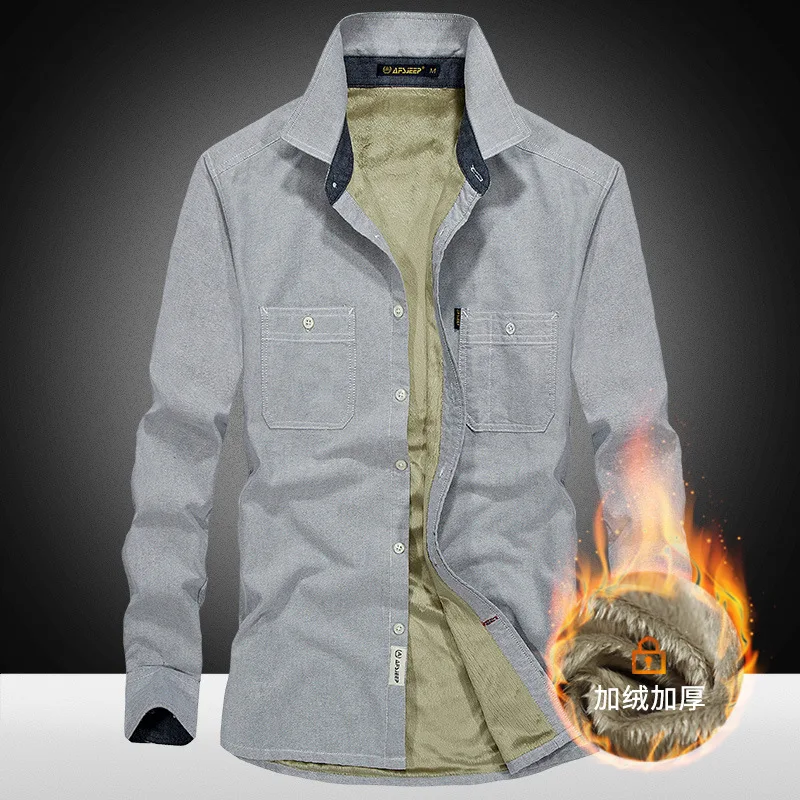 2018 Fashion Men's Slim Shirts Autumn And Winter Thickening Warm Plaid 18 Colors Male Social Shirt Clothing Size L-4xl Qc013