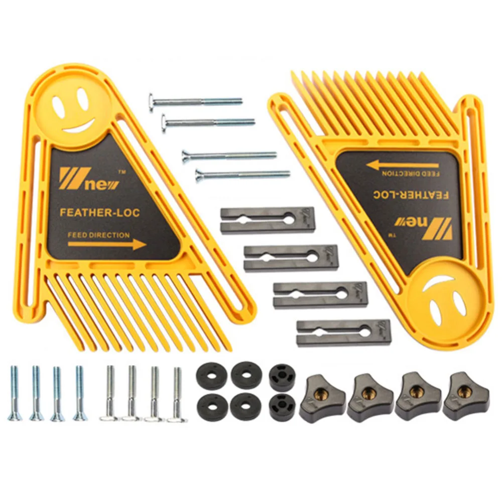 

1 Pair Woodworking Feather Loc Board Set Multi-purpose Double Featherboards Miter Gauge Slot Woodworking Engraving Tools