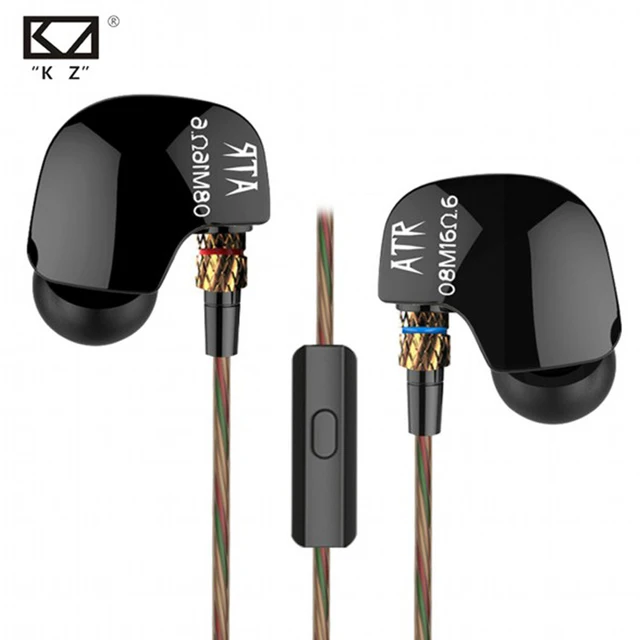 US $6.13 2016 Newest Original KZ ATR 3.5mm In Ear Earphones HIFI Stereo Sport Earphone Super Bass Noise Isol