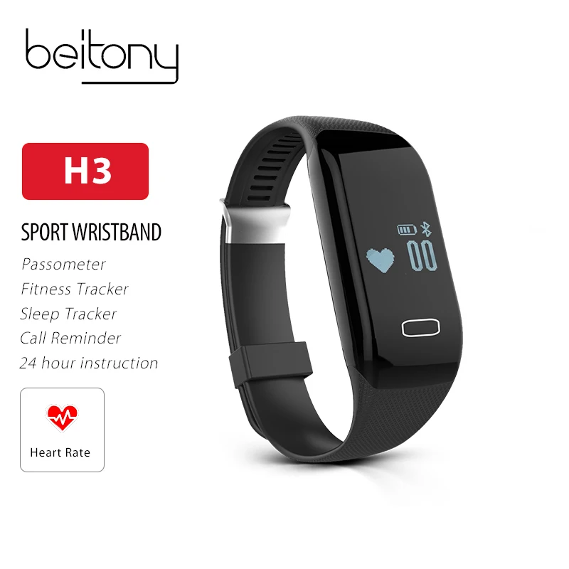

Beitony Smart Watch Call Message Reminder Heart Rate Monitor Activity Fitness Tracker Smart Bracelet Wristband For Xiaomi
