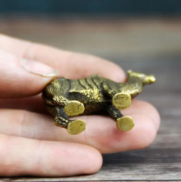 Chinese Pure brass camel small statue