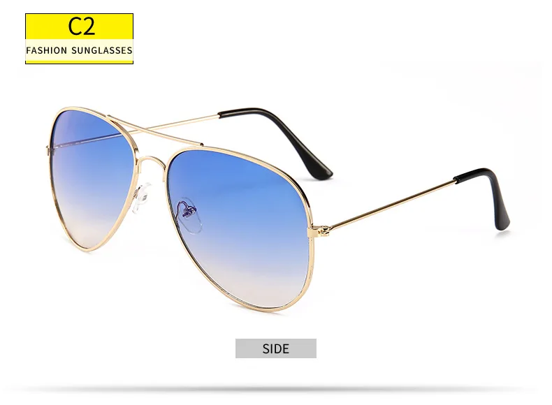 DJXFZLO брендовые дизайнерские модные градиентные солнцезащитные очки для мужчин и женщин, Ретро Цветные солнцезащитные очки, модные солнцезащитные очки - Цвет линз: C2