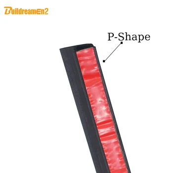 

Buildreamen2 P-Shape Car Door Edge 200CM 80" Seal Trim Weatherstrip Noise Control Strip Self-Adhesive Waterproof High Quality !