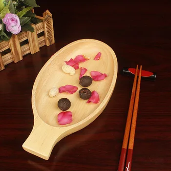 

free shipping Fish-shaped wooden plate tableware fruit snack plate manufacturers daily department store family hotel dishes