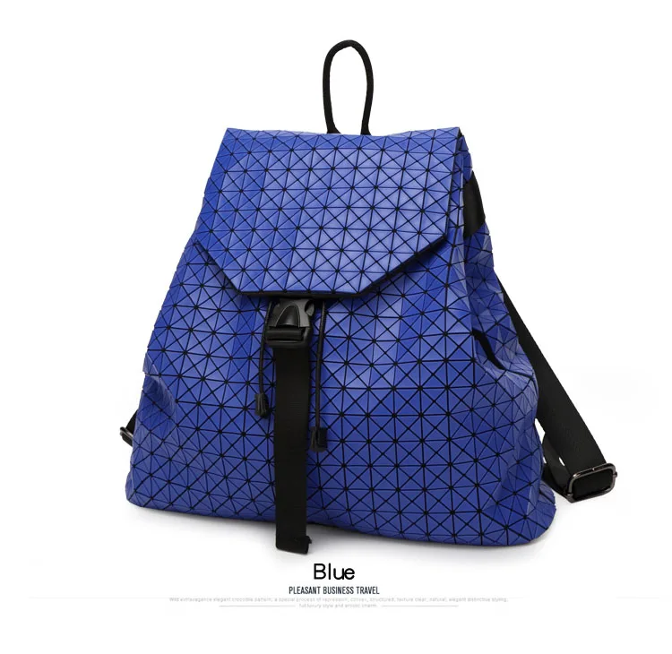 Lasen bag 2017 BaoBao Silica gel backpack female Fashion Girl Daily backpack Geometry Package Sequins Folding Travel Bags (19)