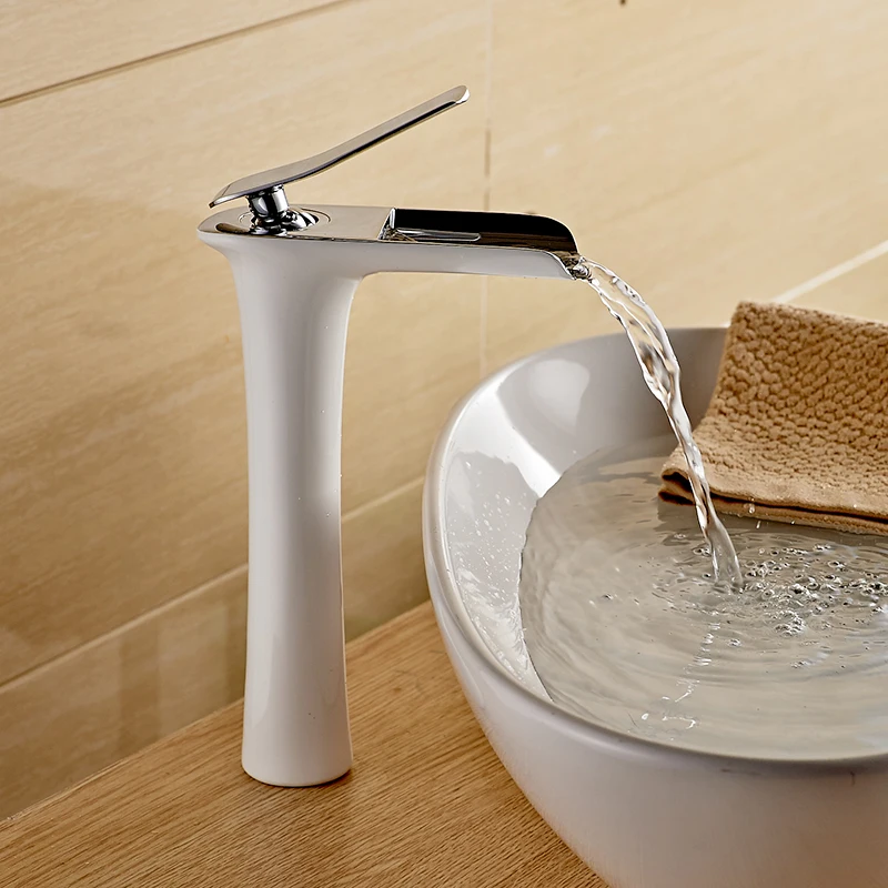 Basin Faucets Bathroom Faucet Single Hole Cold and Hot Water Tap Mixer Taps 6008