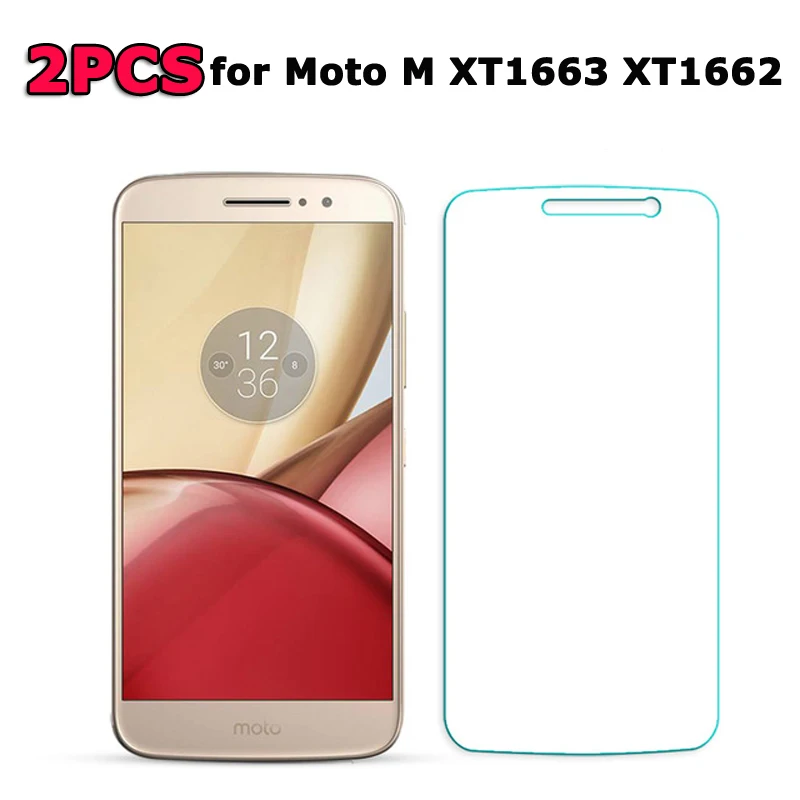 2 шт закаленное стекло для Motorola Moto M ультратонкая Защитная пленка для Moto M XT1663 5," пленка для Moto M XT1662 стекло [