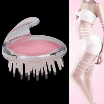 

1pcs Silicone Shampoo Brush Hair Scalp Massage Brush Shower Hair Washing Comb Head Scalp Massager kafa derisi masaj