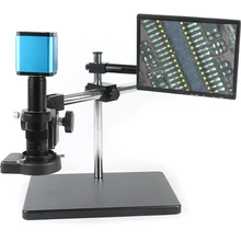 5.0MP HD AutoFocus Sony IMX178 Adjustable 180X HDMI WIFI Industrial Video Microscope Camera Set PCB Phone Soldering Work System цена 5.0MP HD AutoFocus Sony IMX178 Adjustable 180X HDMI WIFI Industrial Video Microscope Camera Set PCB Phone Soldering Work System цены онлайн