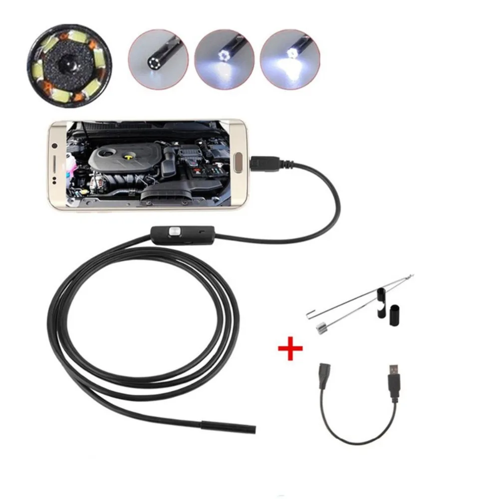 5,5 мм эндоскоп камера HD USB эндоскоп с 6 светодиодный 3,5 м мягкий кабель Водонепроницаемый инспекционный бороскоп для Android PC DFDF
