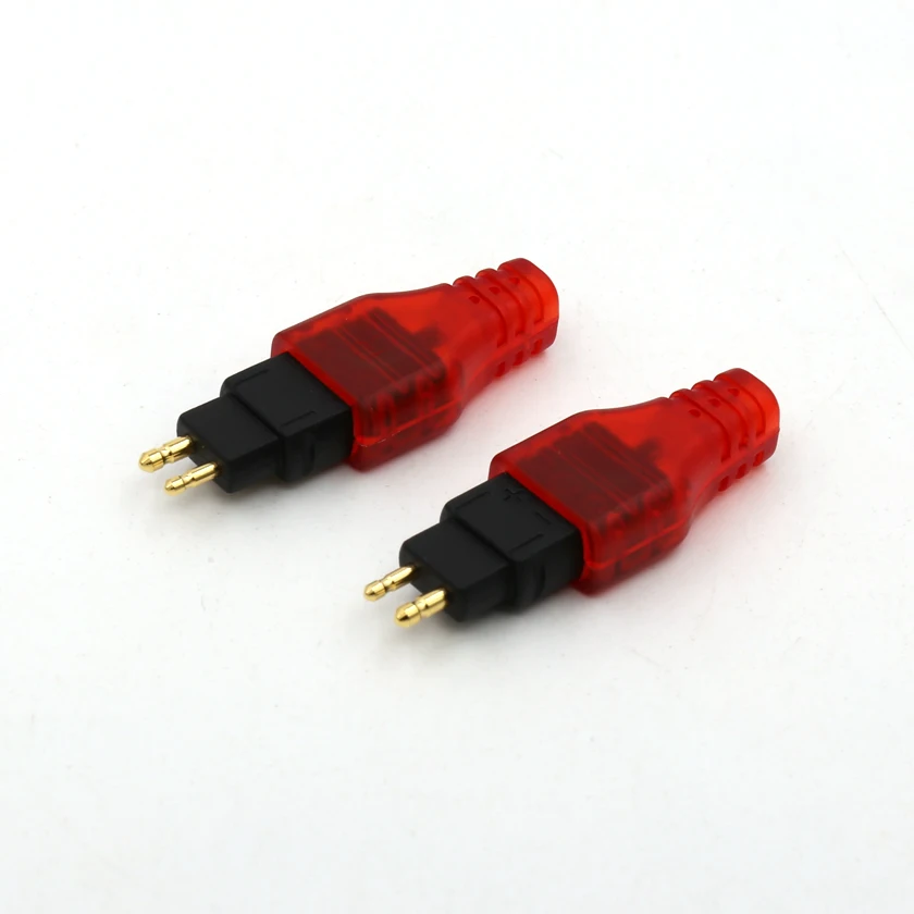 Pair red Headphone headset Plug DIY Upgrade adapter FR Sennheiser HD580 HD600 HD650