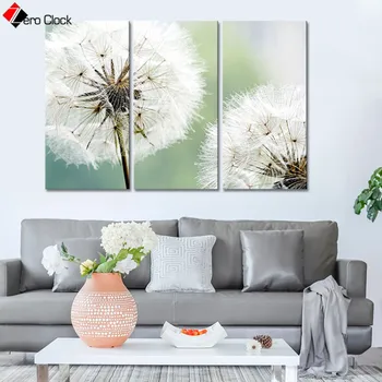 

Fluffy Dandelion Paintings on The Wall Art Nature Poster Botanical Print Canvas Painting Bedroom Decorative Wall Pictures