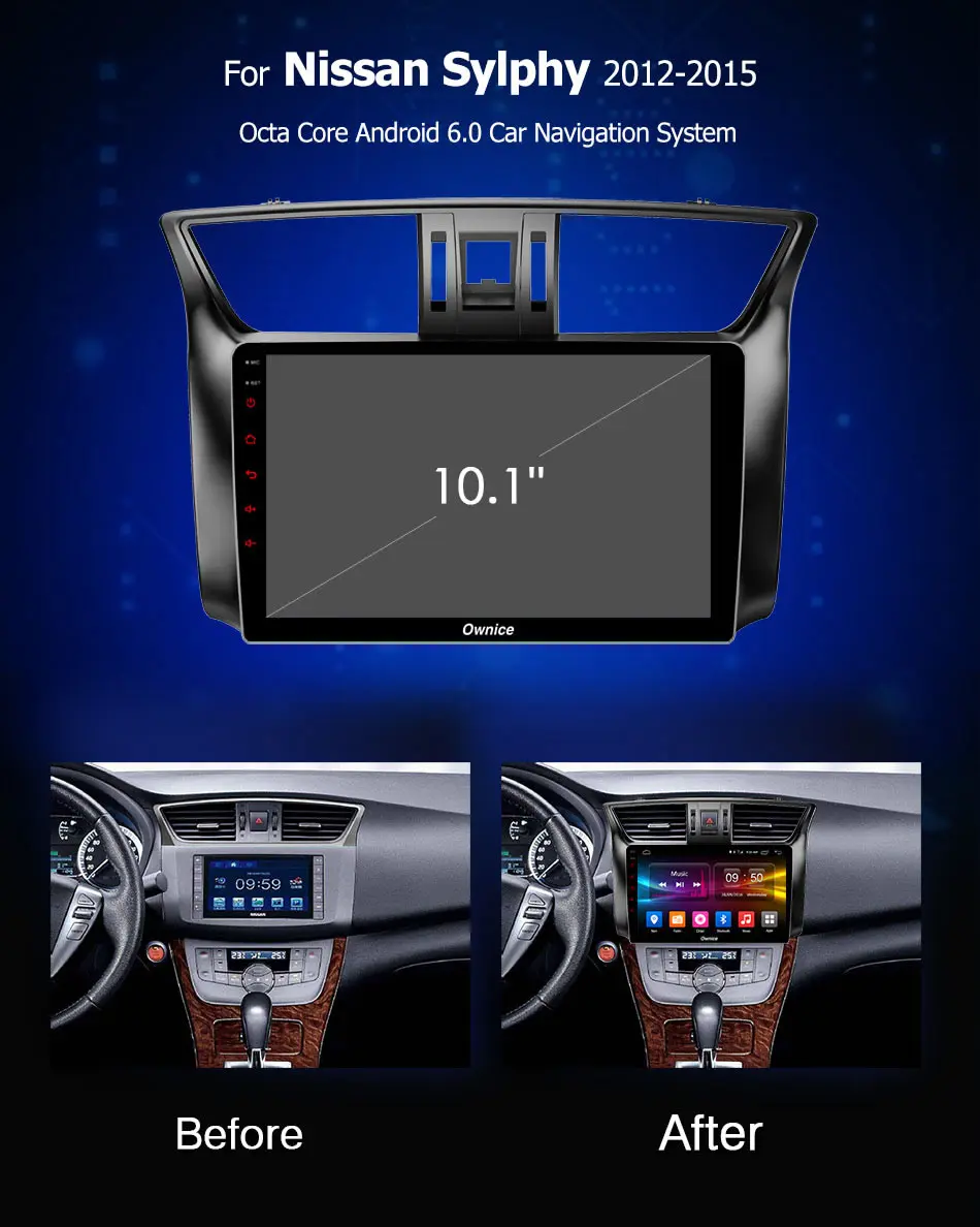 Clearance 10.1" IPS Android 9.0 Octa Core 4G RAM+32G ROM Car DVD Player For Nissan Sylphy 2012-2015 GPS ADAS Radio Stereo DSP CarPlay 2