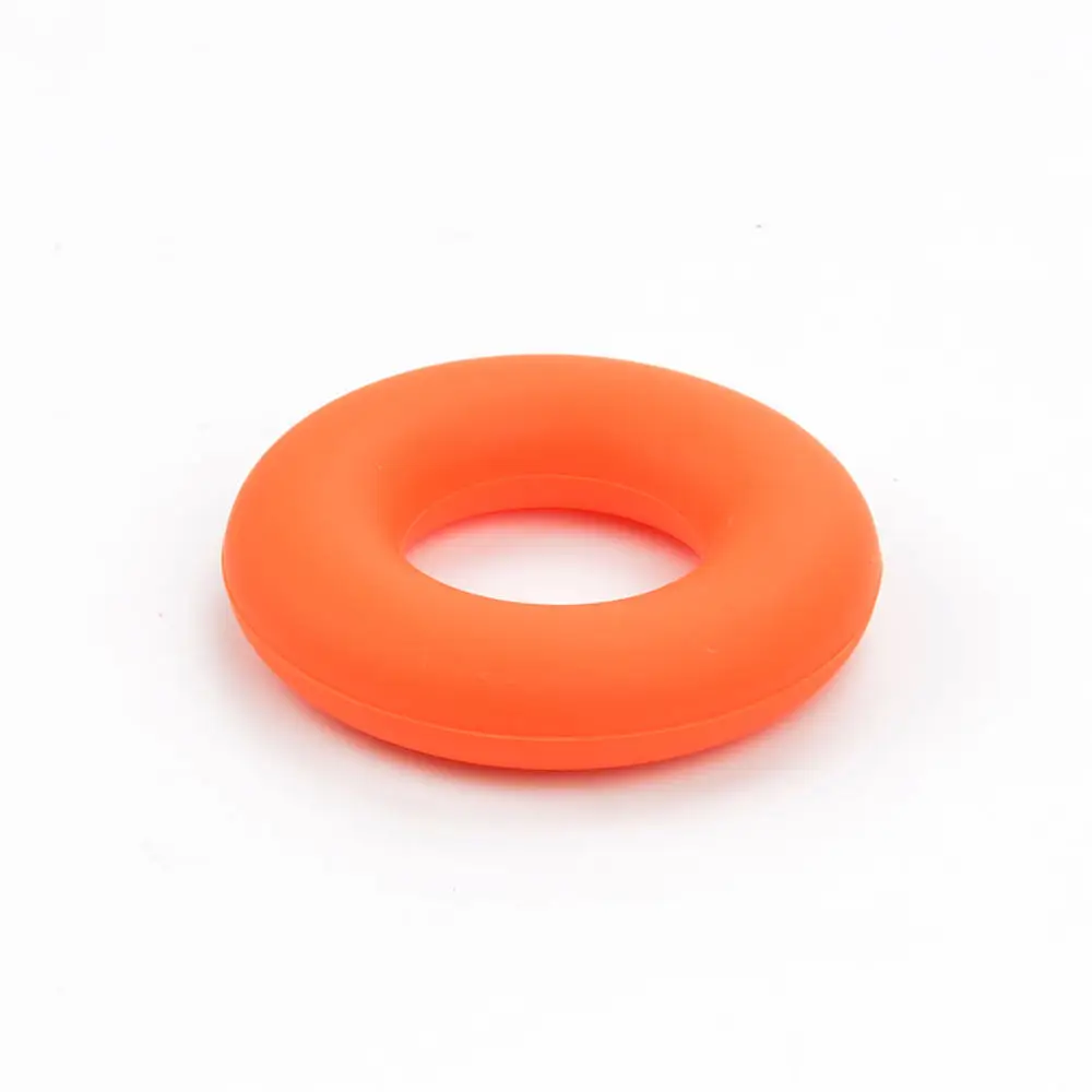 LOFCA пончик 5 шт. силиконовые бусины кулон прорезывание зубов Ожерелье Милые детские игрушки жевательные ювелирные изделия соска клип держатель - Цвет: orange