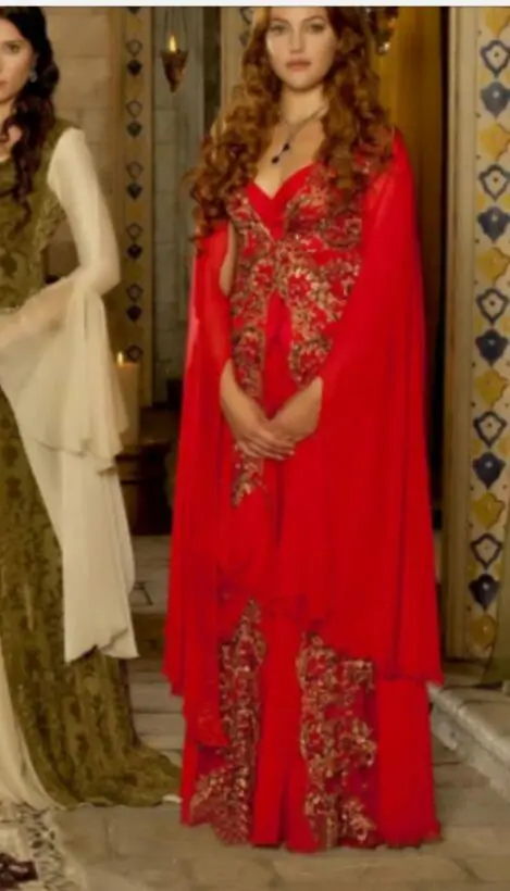 

FDCL Free Shipping New Style Red Long Sleeve Evening Dresses Chiffon Lace Prom Dresses V-Neck Floor Length Custom Made