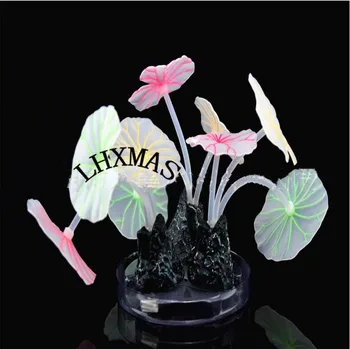 

Aquarium Decorations Luminous Landscaping Fish Tank Simulation Mushrooms Coral 6Sizes A025