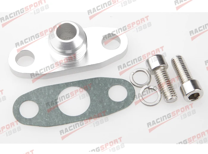 

Turbo Oil Drain Flange 10AN GT40 GT42 GT45 GT47 GT55 T3/T4 T3 T4 ODF-01 silver