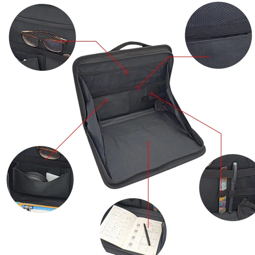 Folding Laptop Stand Tray Lap Desk Multi functional A4 Document Bags