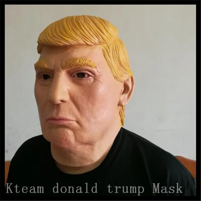 Free Shipping Famous People Donald font b Trump b font Mask Latex Realistic Mask USA Property