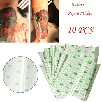 

New Tattoo Tool ATMOUS 10 Pcs Professional Tattoo Repair Sticker Film Wrap Cover Permanent Makeup Patch Tattoo accessories