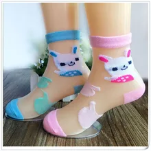 6 пар/лот носки, носки для девочек, носки для детей Летнее Детское Сетчатое Стиль для маленьких девочек с героями мультфильмов, носки с изображением кролика с рейтузы для девочек эластичные носки