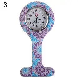Новые силиконовые модные силиконовые медсестры часы Брошь Туника кармашек для часов нержавеющая циферблат часы FDM