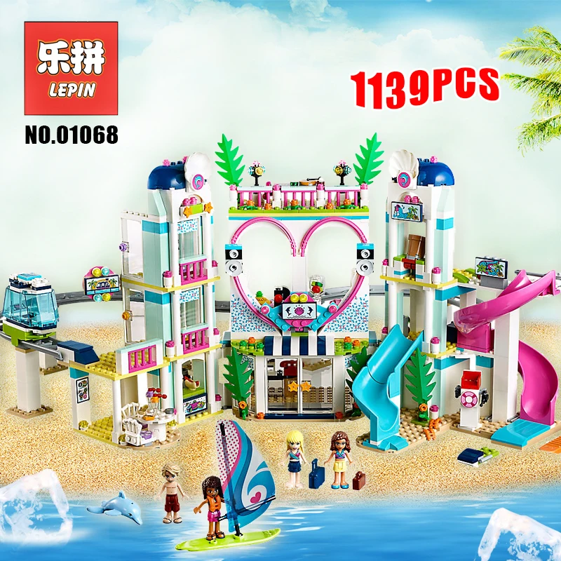 

Lepin 01068 Friends the Heartlake City Resort Model Set 41347 Building Blocks Bricks Legoinglys Friends for Girl Children Toys