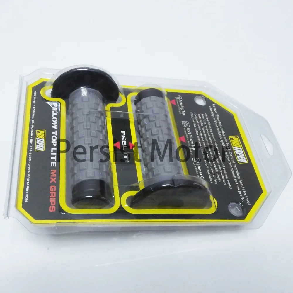 PRO TAPER SOFT PILLOW TOP ANTI VIBRATION TRI DENSITY MX HAND GRIPS BLUE ENDS