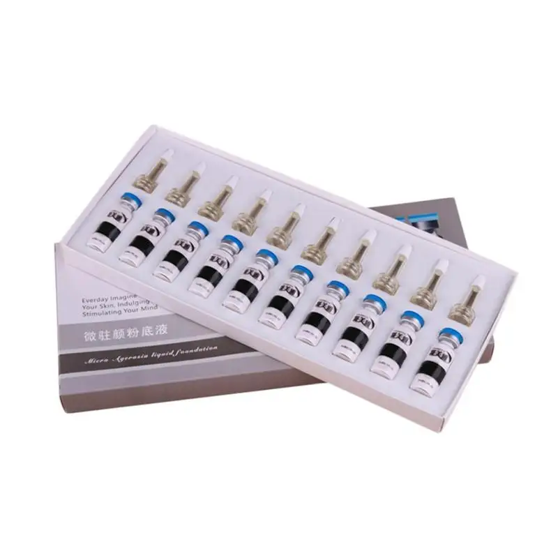 

10pcs/set 5ml Skin Cream Meso White Brightening Serum Natural Nude Concealer Make Up Foundation