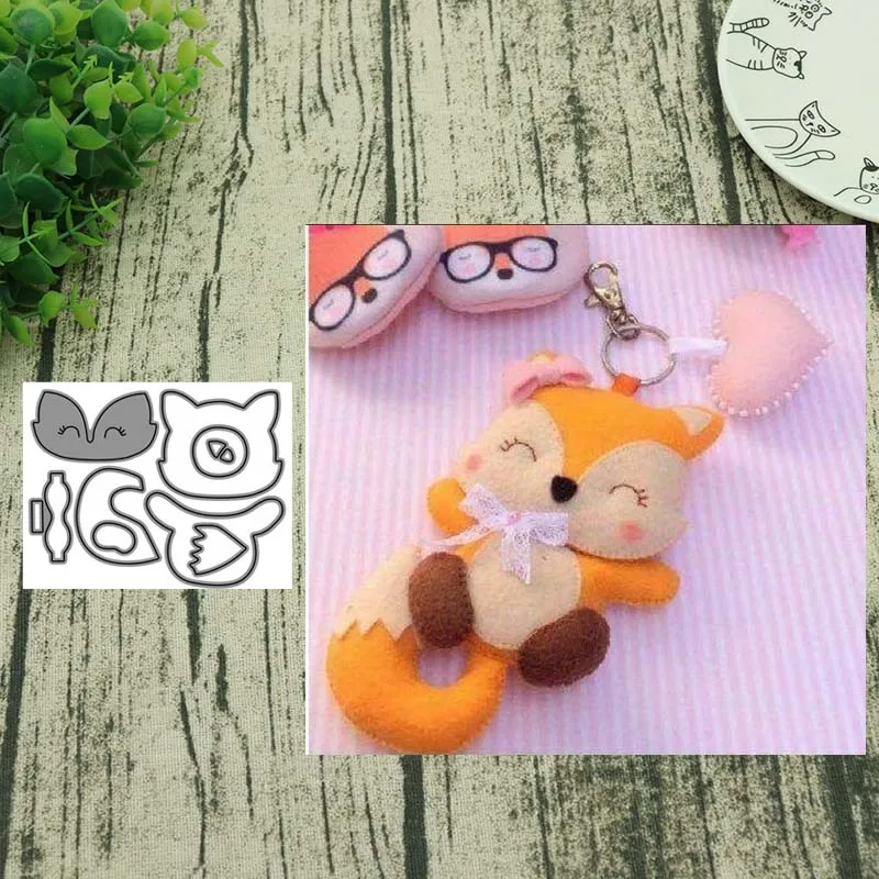

2019NEW Metal cutting dies cut die Build a fox Scrapbook paper craft knife mould blade punch stencil