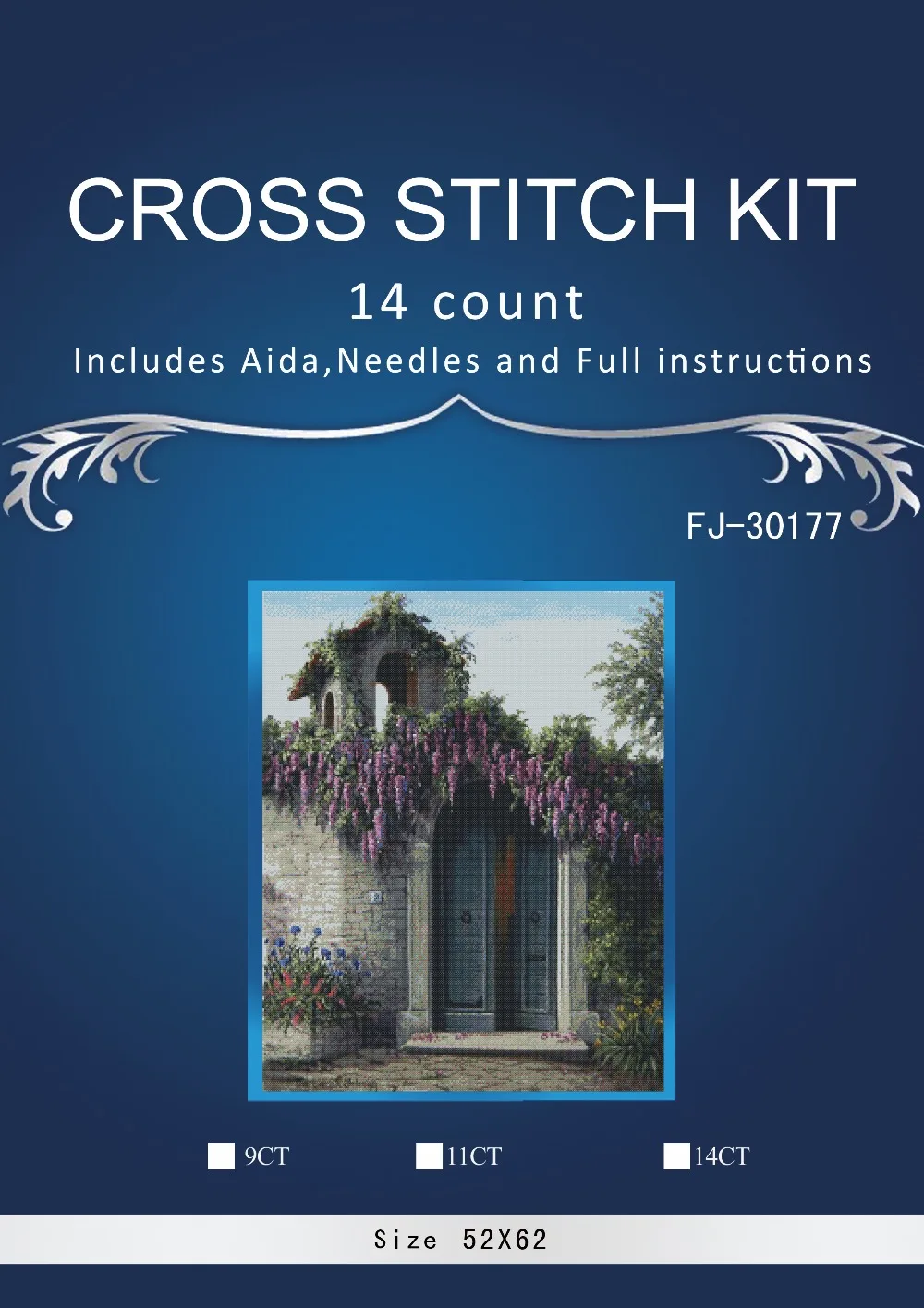 

pretty door Counted Cross Stitch Needlework,Cross stitch Sets for Embroidery kit,Pink flowers in vase Cross-Stitch