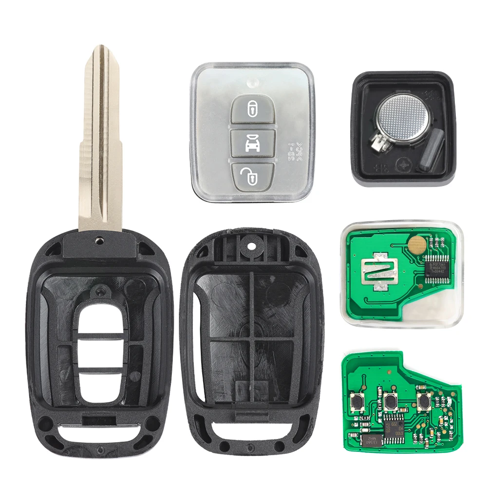 KEYECU для Chevrolet Captiva 2008 2009 2010 2011 2012 2013 дистанционный ключ брелок от машины 433 МГц 3