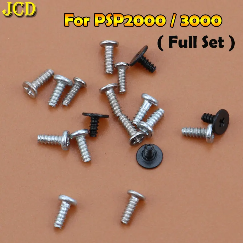 JCD Screw Kit For PS2 PS3 PS4 PSP1000 PSP2000 PSP3000 PSV1000 for Xbox 360 for NDS Lite NDSL Screws set replacement Part