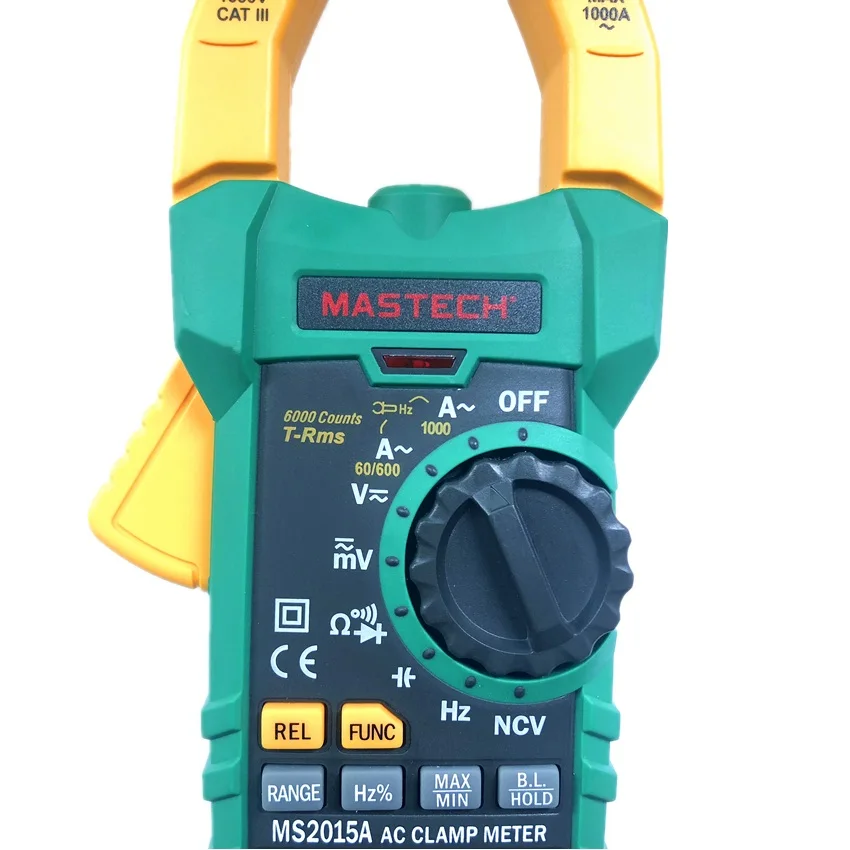 Цифровой Мультиметр MASTECH MS2015A переменный ток 1000A измеритель частоты и емкости