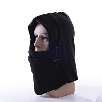 

4 in 1 Winter Warmer Snood Fleece Mens Scarf Hood Neck Full Face Cover Mask Headscarf Sports Motorcycle